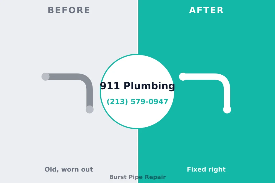 Before and after: plumbing repair Butler Beach, FL